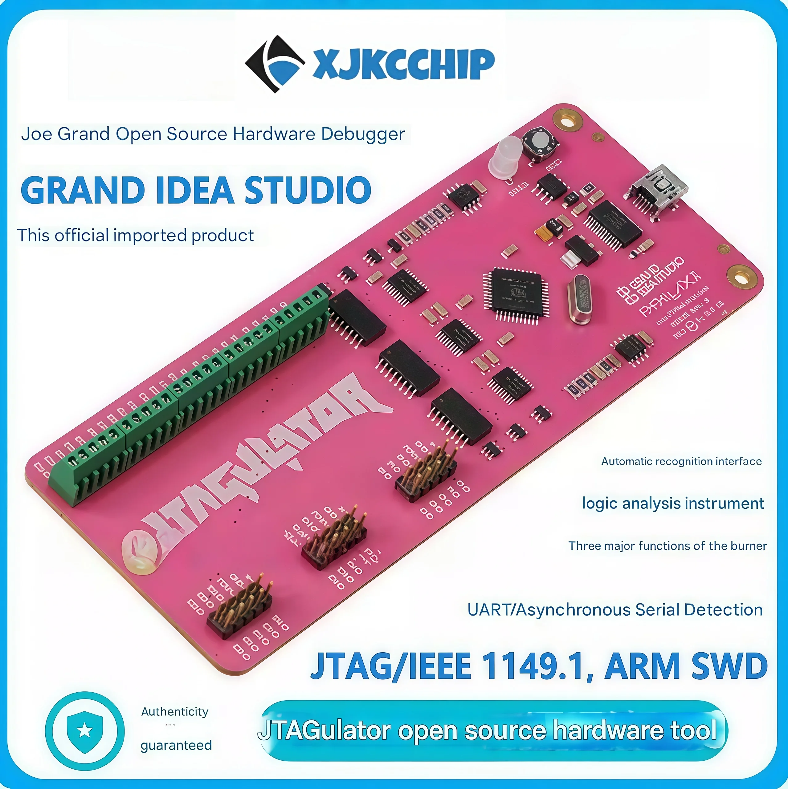 

JTAGulator Open Source Hardware Debugger ARM SWD UART OCD Logic Analyzer Burn