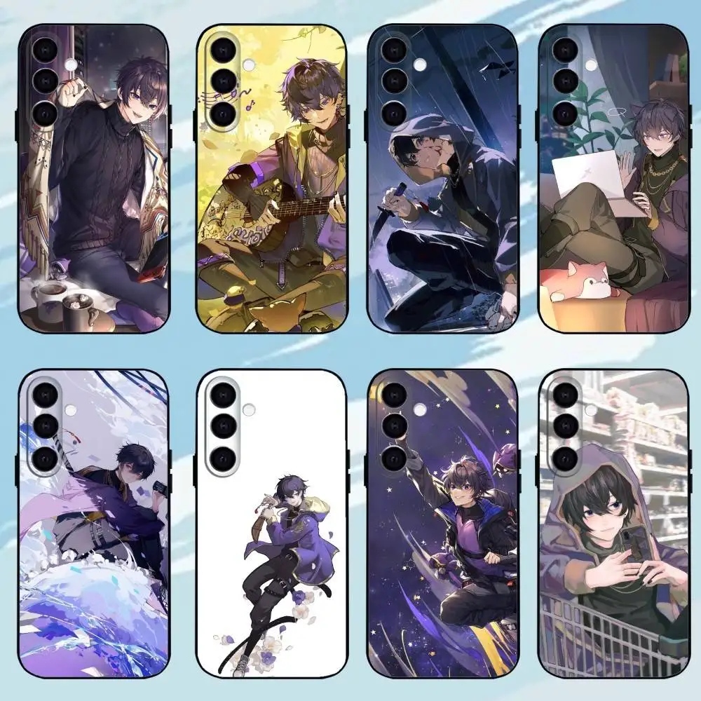 

VTuber Shxtou Phone Case For Samsung Galaxy A73,A72,A71,A70,A53,A52,A51，Black Shell ll