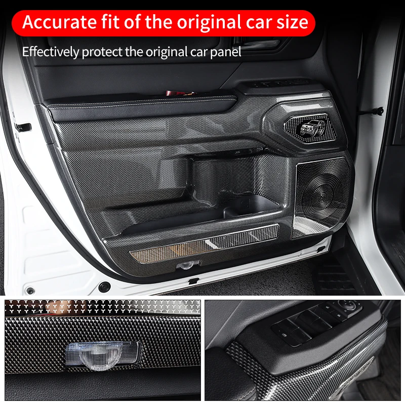 For Toyota Land Cruiser 250 2024 2025 Prado LC250 1958 First Edition Door protection plate,ABS Interior decoration Accessories