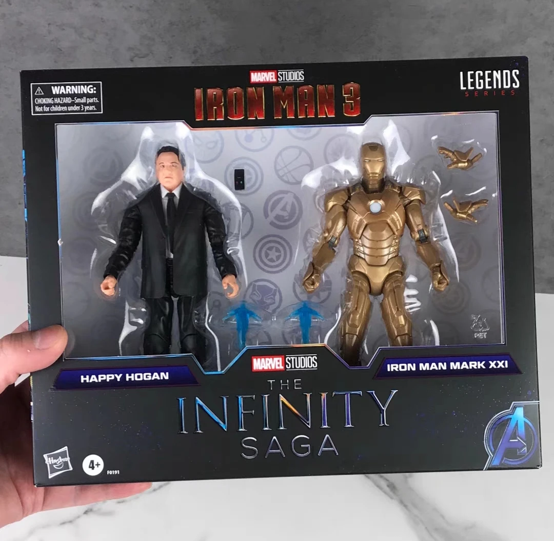 

6" Marvel Legends Figure Infinity Saga Ironman Mark Xxi & Happy Hogan 2-pack Exclusive Anime Action Figure Model Kids Xmas Gift