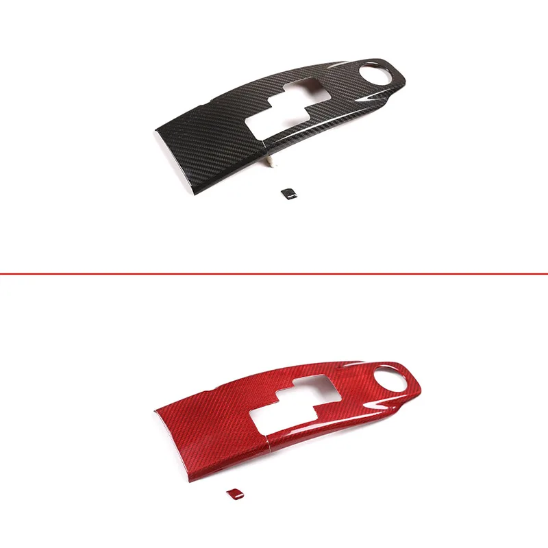 Real Carbon Fiber LHD For Nissan GTR R35 2008-2016 Car Central Control Shift Panel Decoration Stickers Car Interior Accessories