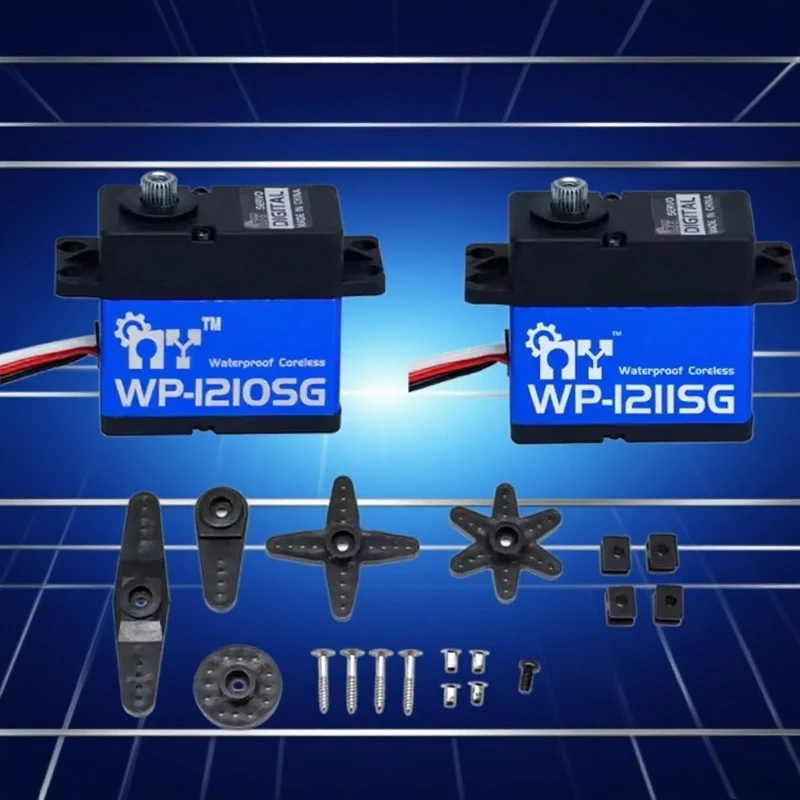 أجهزة MY WP-1210SG 1211SG 7.4V 32KG/7.4V 25KG تروس التيتانيوم Coreless أجهزة رقمية قياسية لأجزاء طائرات الهليكوبتر Rc