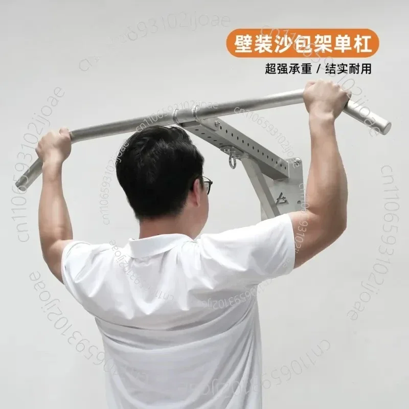 Stainless Steel Wall-mounted Horizontal Bar Sandbag Rack Boxing Sandbag Rack Sandbag Hanging Bracket Fitness