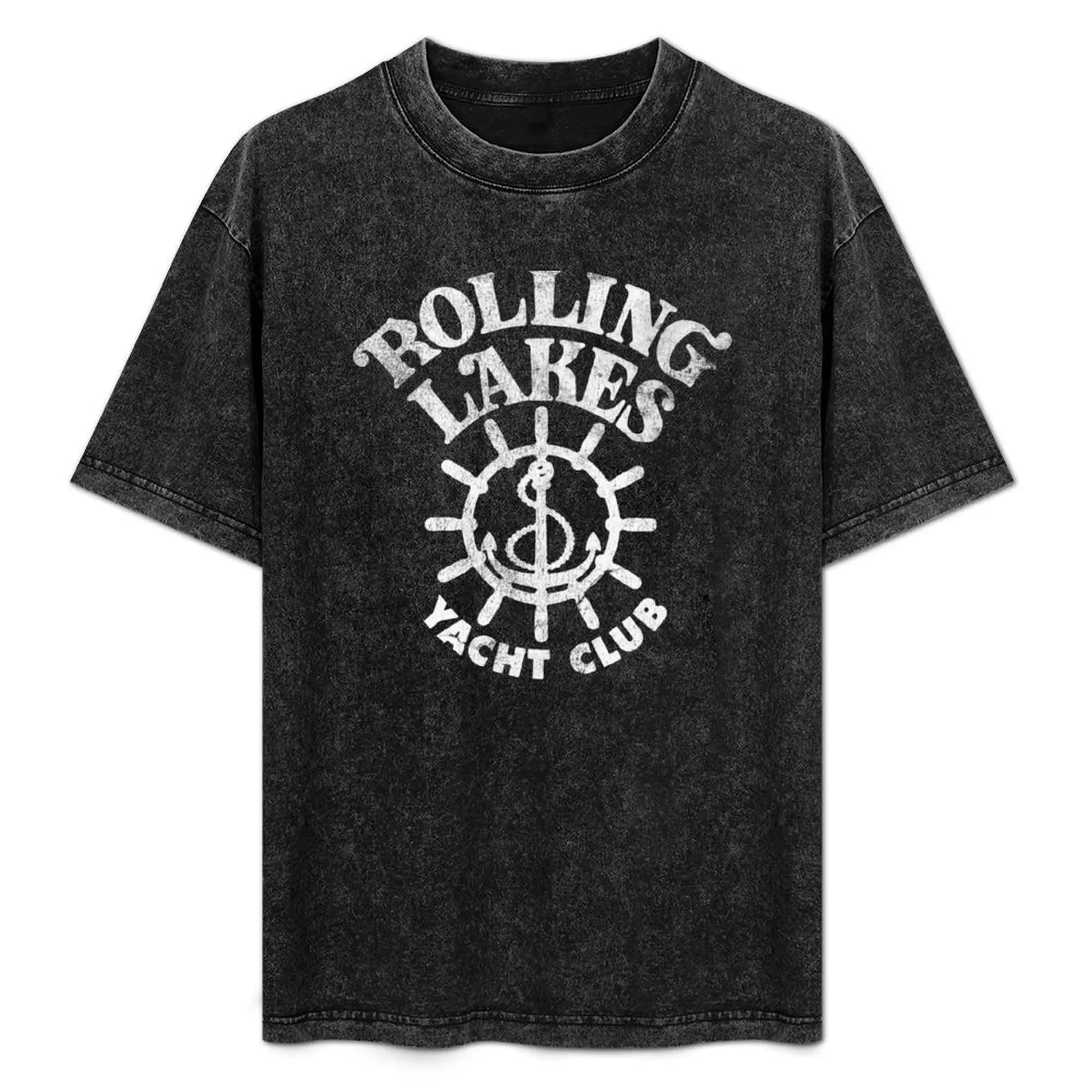 

Rolling Lakes Yacht Club T-Shirt Fashion Print Casual Short Sleeve