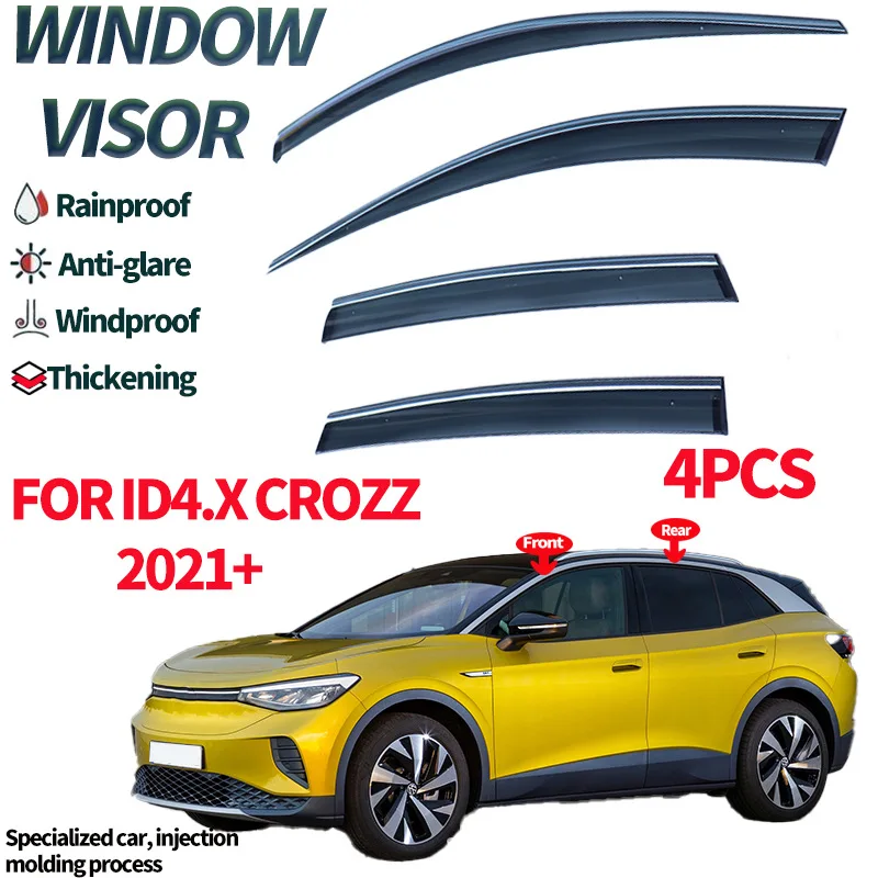 

Suitable for Volkswagen ID4.X car window rain or shine shield ID4.X CROZZ 2021+Window visors auto accessories