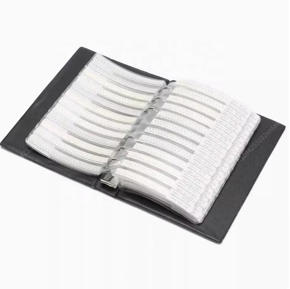 Nuevo0201/0402/0603/0805/1206 Muestra de condensadores de chip Este libro de componentes Este paquete de condensadores