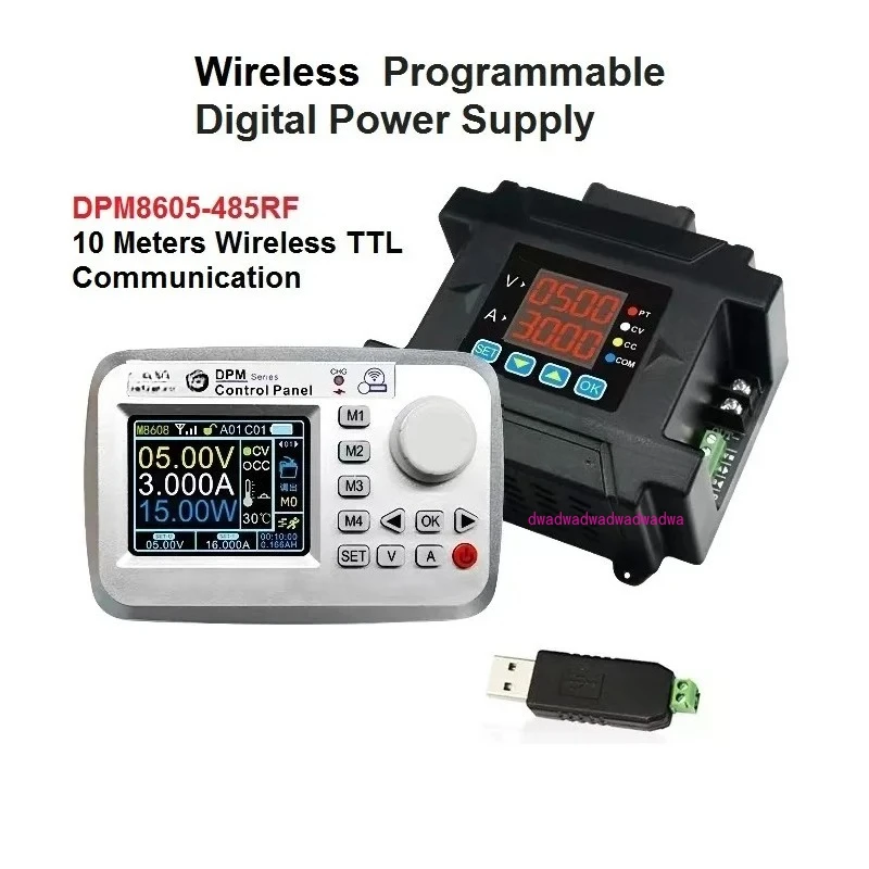

DPM8605 DPM8600 Programmable DC Power Supply 60V 0-5A/8A/16A/24A 300W Constant Voltage Current Voltmeter Module RF 485