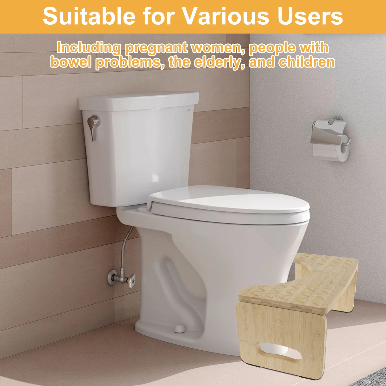 Bathroom Toilet Stool Squat Potty Poop Stool for Adults Pregnant No-folding / Folding Toilet Foot Step Stools Raiser Ergonomic