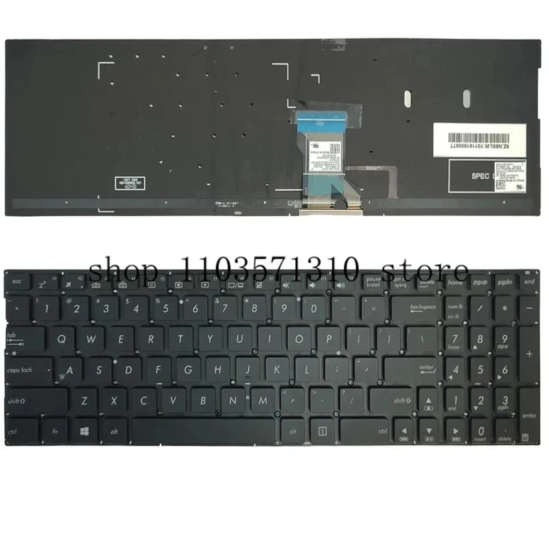 US laptop keyboard with backlit for Asus q502 q502l q503 q552 q552ub q503ua q504ua q534ux q553ub n592