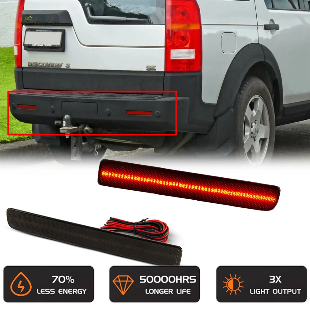 

Car Rear Bumper LED Tail Brake Light Reflector Warning Lamp for Land Rover Range Rover Sport L320 facelift LR3 LR4 Spotlight