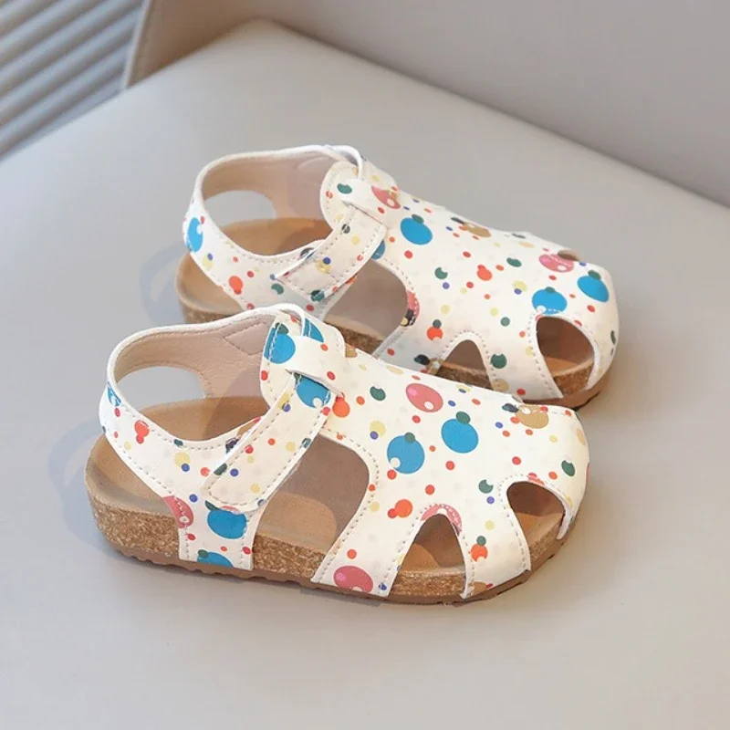 Children's Sandals 2025 Summer Closed-toe Anti Collision Girls' Beach Shoes Soft Bottom Anti Slip Baby Kid's Casual Sandals