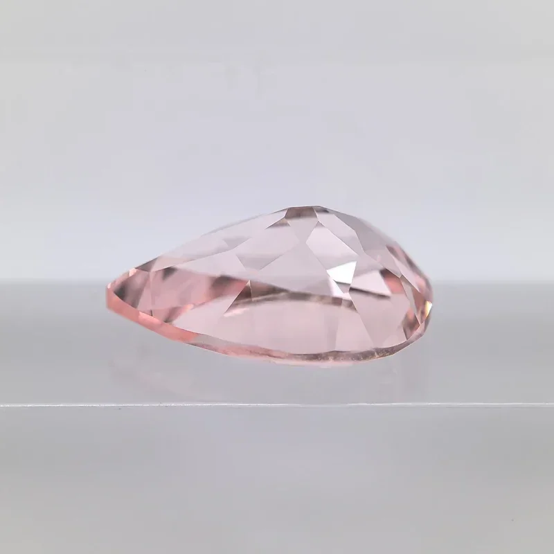 Top Lab Grown Sapphire Morgan Pink Color Pear Shape VVS1 Charms DIY For Jewelry Making Materials Selectable AGL Certificate