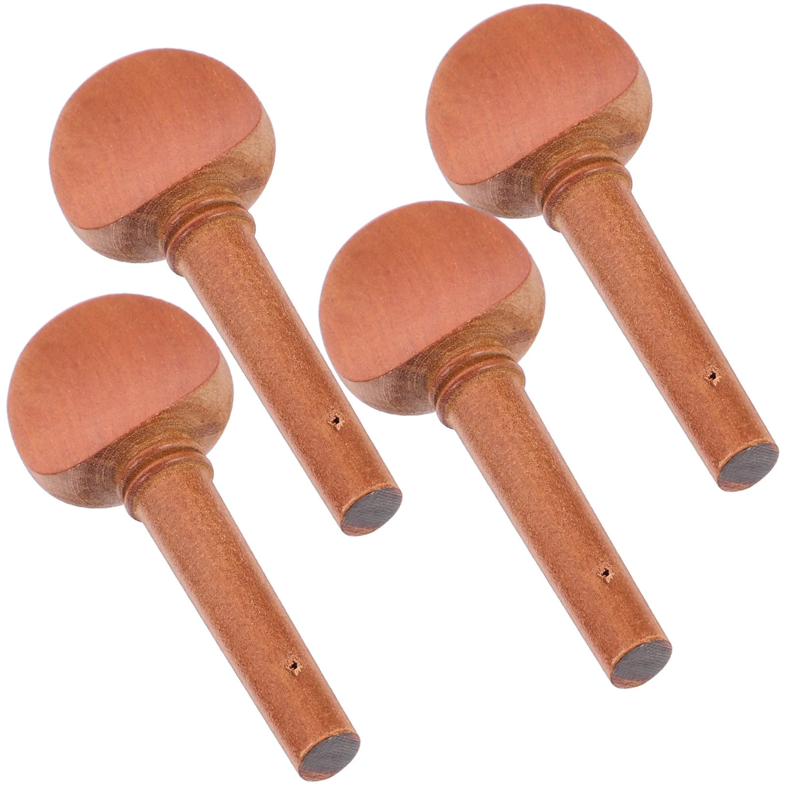 

4Pcs Violin Replacement Accessories Handcrafted Wood Pegs Fine Polished Surface Reliable Grip Perfect for Violin Repair and