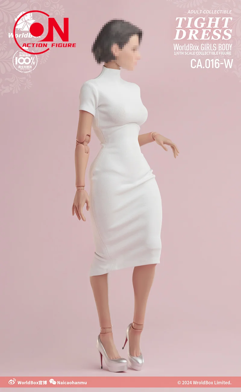 【2025 Q3】 Worldbox CA016 1/6 saia bodycon feminina com espartilho de couro modelo de roupas adequado para corpo de figura de ação de soldado AT210 de 12 ''