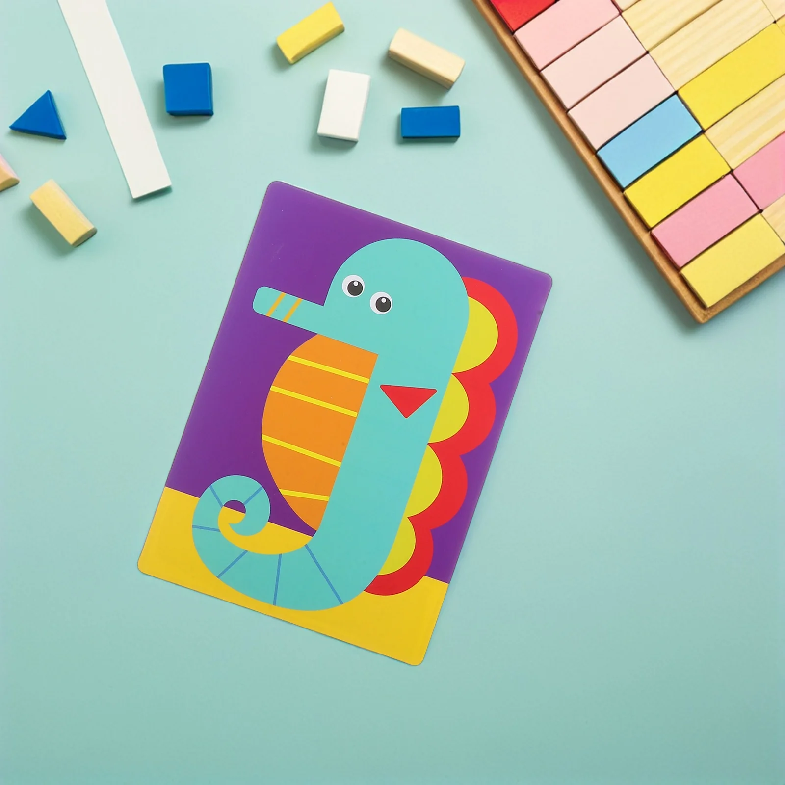 1 conjunto de adesivo de espuma eva, quebra-cabeça 3d de desenho animado, aprendizagem de animais, educação, kit de artesanato diy, materiais de atividades de arte pré-escolar