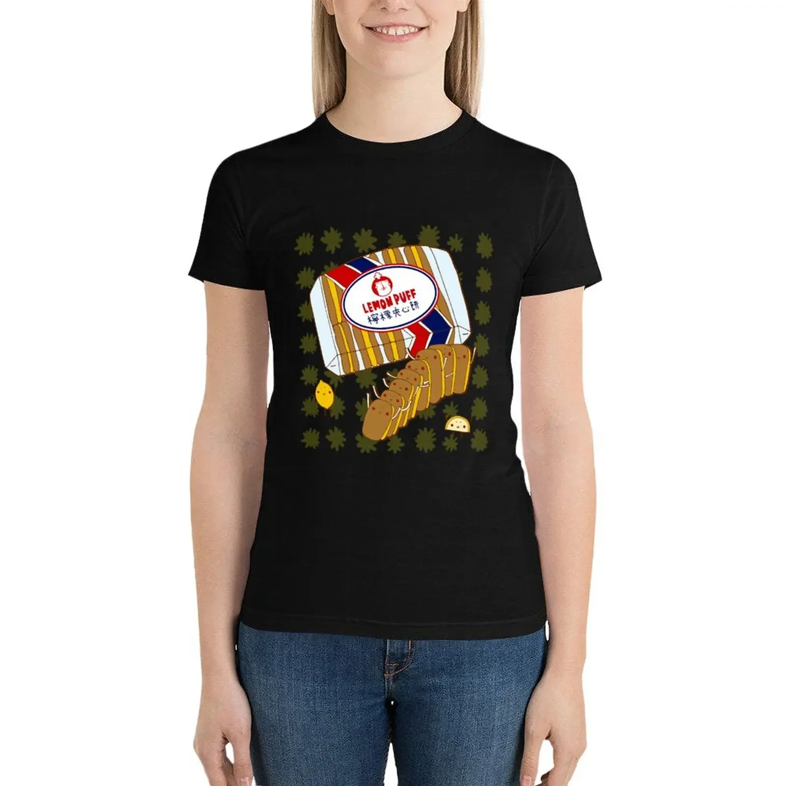Lemon puff T-Shirt animal prinfor quick drying oversized Aesthetic clothing t shirt Women