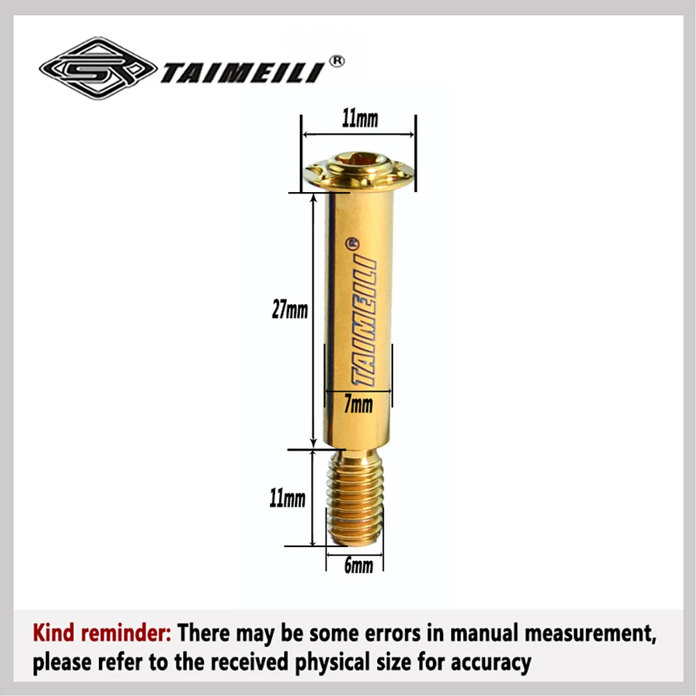 TAIMEILI Titanium alloy brake pump angle screw suitable for GALESPEED brake pumps