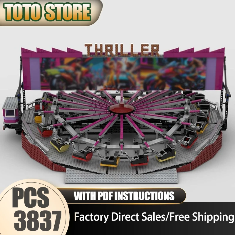 

Moc Building Bricks Matterhorn Fairground Ride Модель Технология City Street View Block Игрушка DIY Сборка Рождественские праздничные подарки