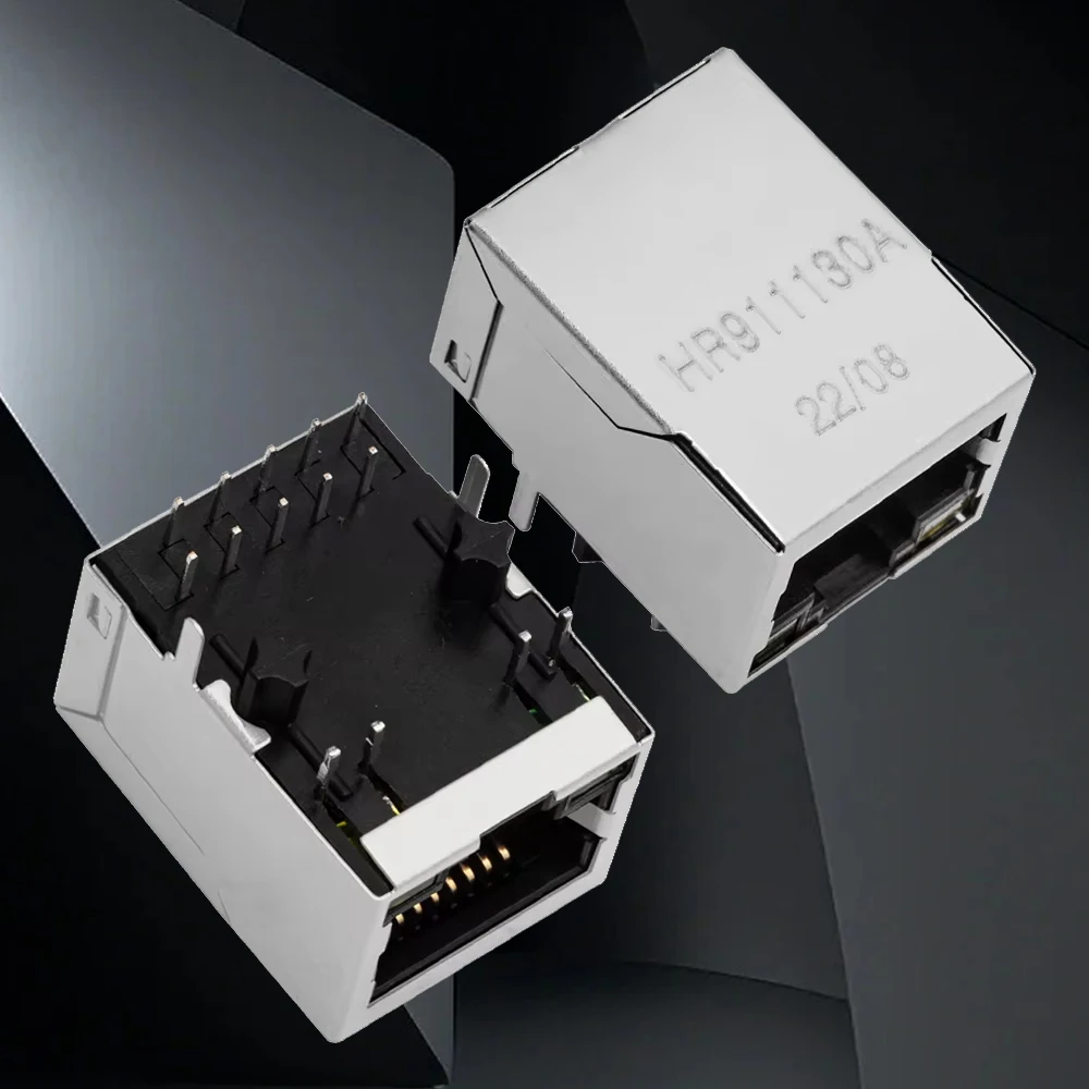 Genuine Industrial-Grade Shielded RJ45 Jack (HR911130A): 1/5 PCS – Ethernet Modular Connector