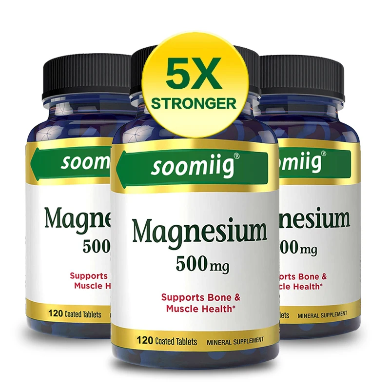 Soomiig Magnesium Oxide 500 Mg Activates The Activity of Multiple Enzymes and Promotes Bone Health