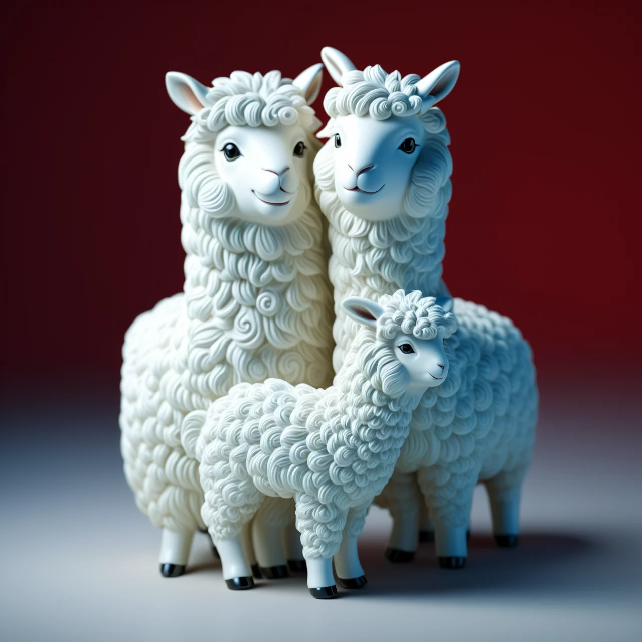 Cute Alpaca Family Silicone Baking Mold Chocolate Fondant Cake Decoration DIY Mold