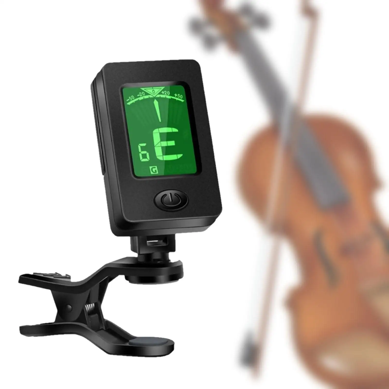 Guitar Tuner Clip Clip on Tuner Pitch Calibration High Sensitivity High Accuracy Guitar Capo Box for Violin Bass Banjo Mandolin