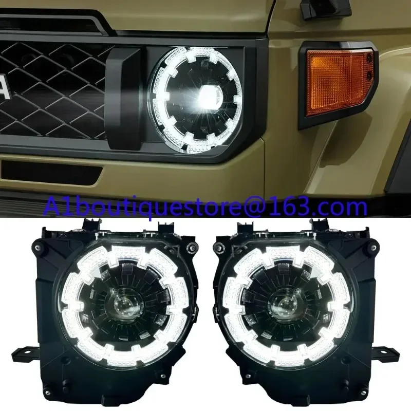 LED Headlights Front Lamp For Toyota Land Cruiser 70 75 76 77 78 79  LC70 LC76 LC78 LC79 2024 Accessories