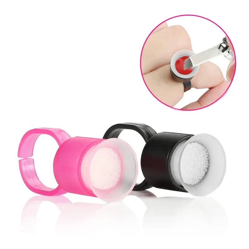 20pcs Tattoo Ring Cup 50pcs Tattoo Ring Sponge Disposable Ink Cups Container Cap For Permanent Makeup Tattoo Supplies 16mm