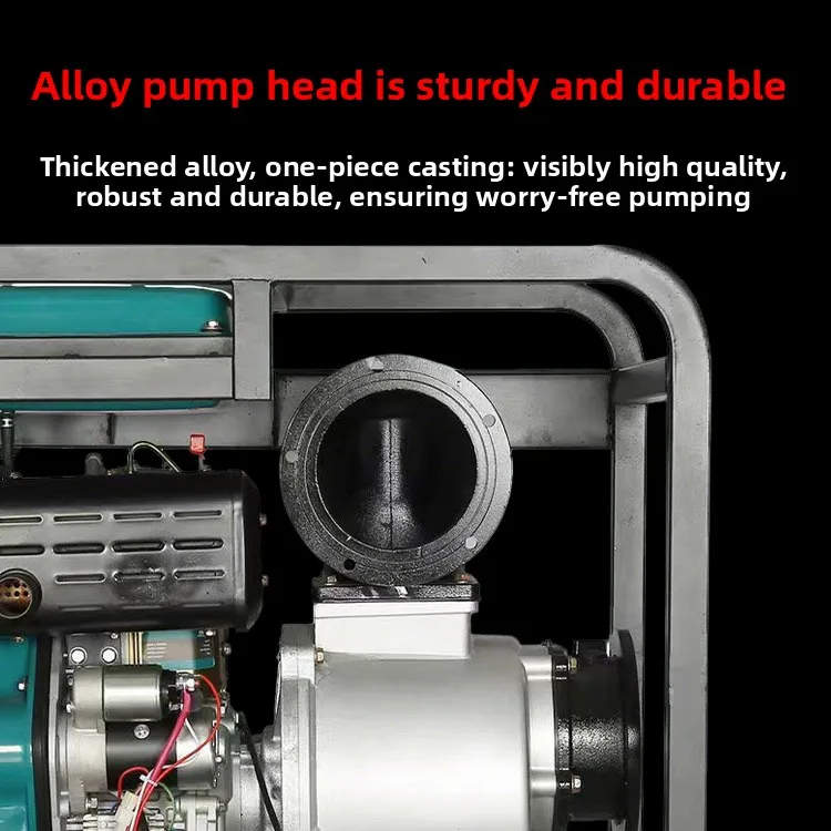 Super Power Mobile Small Diesel Engine Water Pump KDP20 0.2MPa Pressure Super High Head Fast Drainage Farmland Irrigation OEM