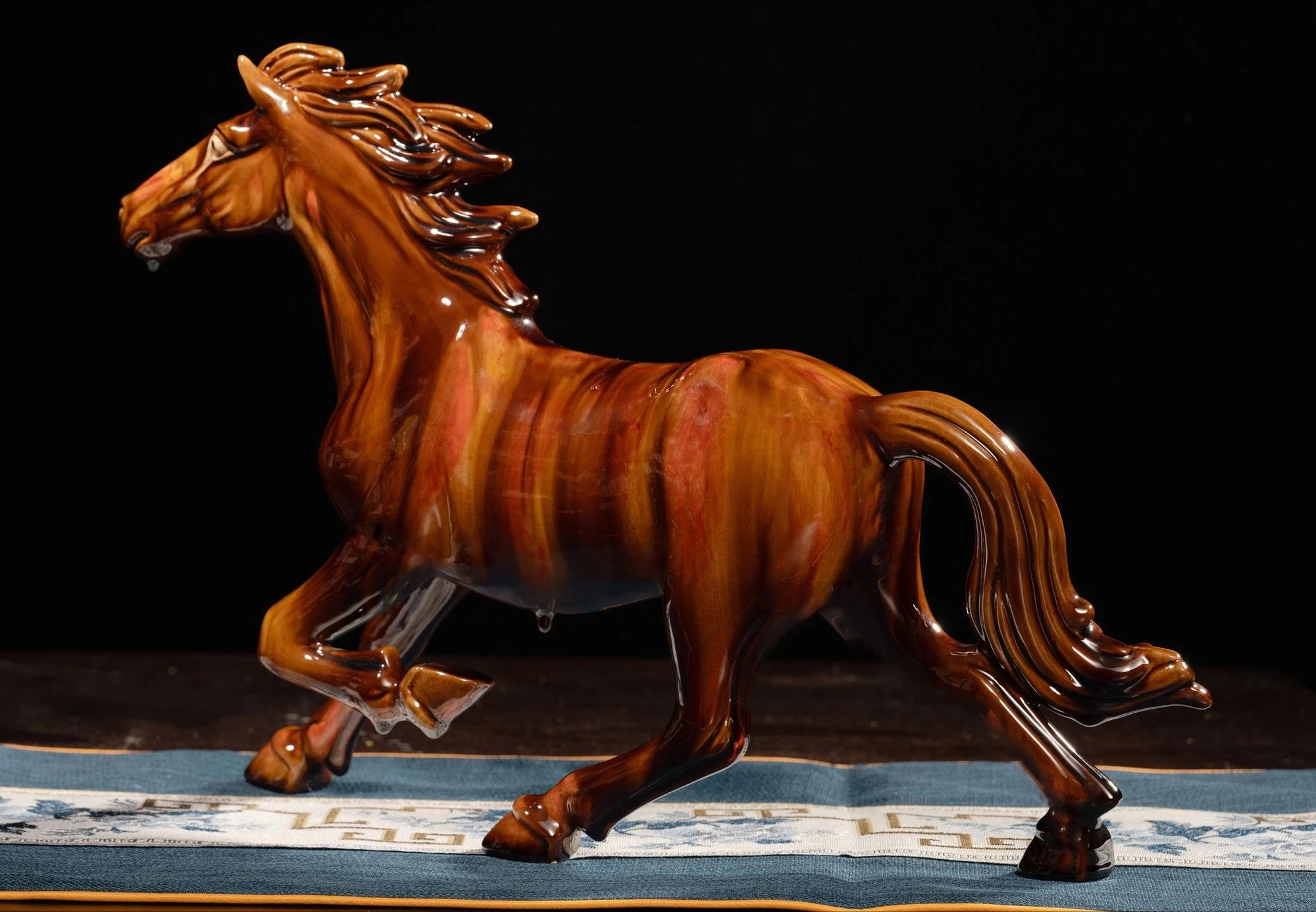Tang Sancai Ceramic Horse Ornament Success Free Horse Home Decoration