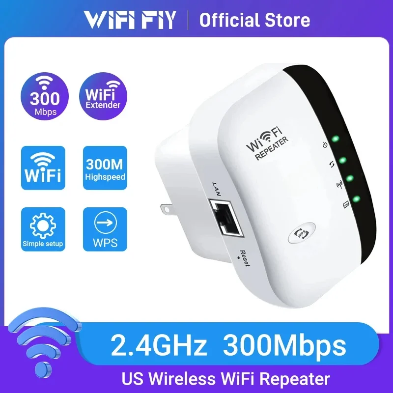 

Wifi Repeater Wireless Signal Amplifier Expansion Network Booster British and Australian Standard Home Router