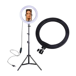 Fill 26 45 CM Circle Lamp Ringlights Vlogging Kit 12-inch Ring Mobile Tripod Led Lights with Remote Control Selfie Light