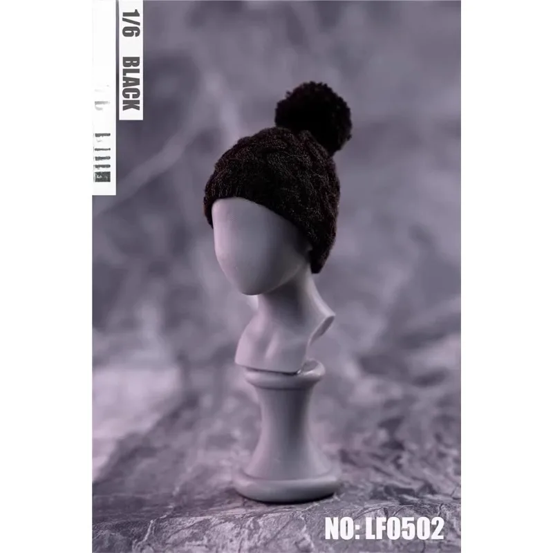 HASUKI 1/6 Schaal Vrouwelijke Soldie RMultiple Kleuren Hoed Handgemaakte Haarbal Gebreide Muts Model voor 12 ''Actiefiguren Hoofd Sculptuur