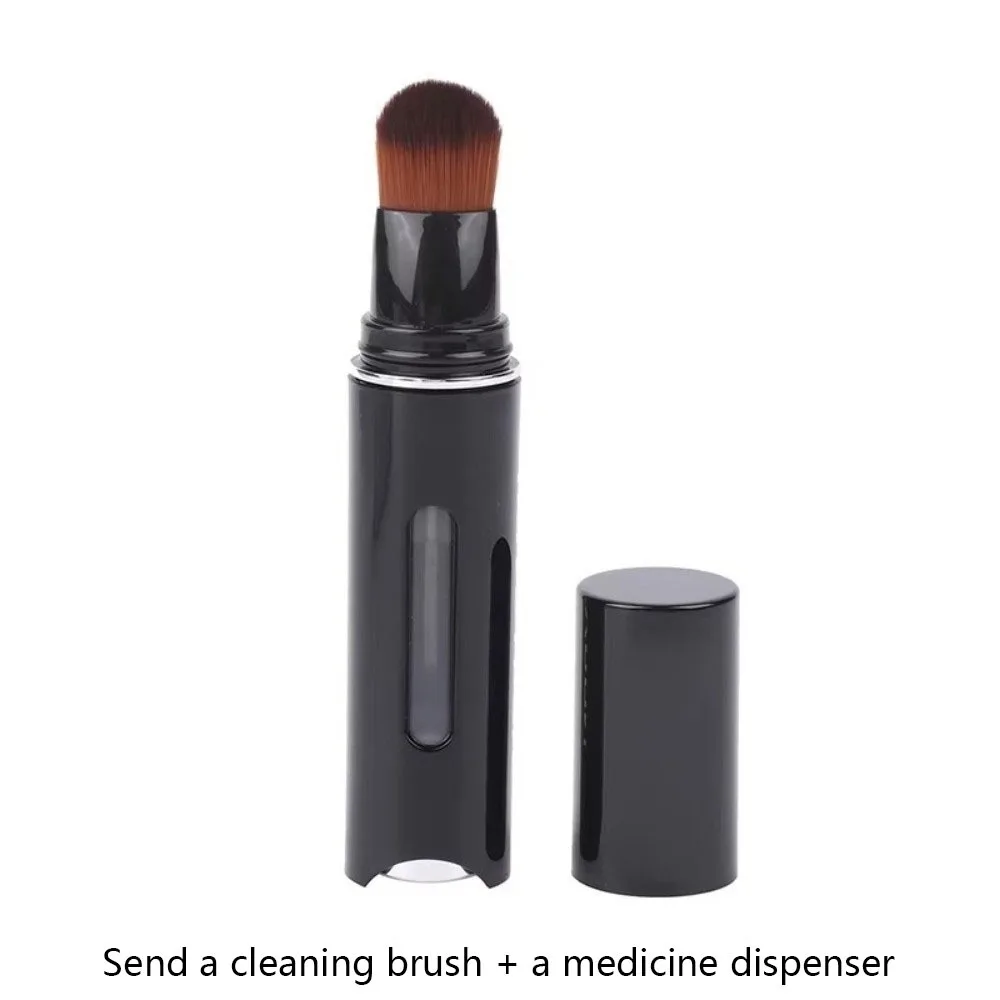 Horse Hair Brush Scalp Liquid Applicator Comb 1ml Graduated Scale Press Dispensing Scalp Applicator Brush Five Massage Ball