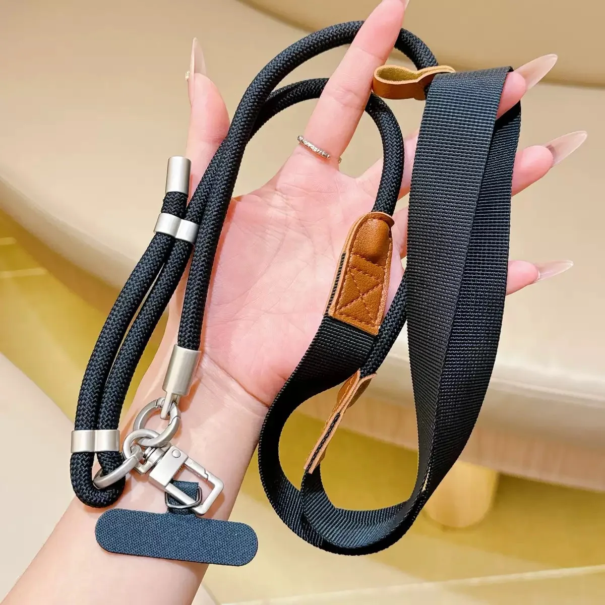 Universal Phone Lanyard Crossbody Necklace Strap Phone Adjustable Long Hanging Rope Anti-Lost Durable Sturdy Lanyard