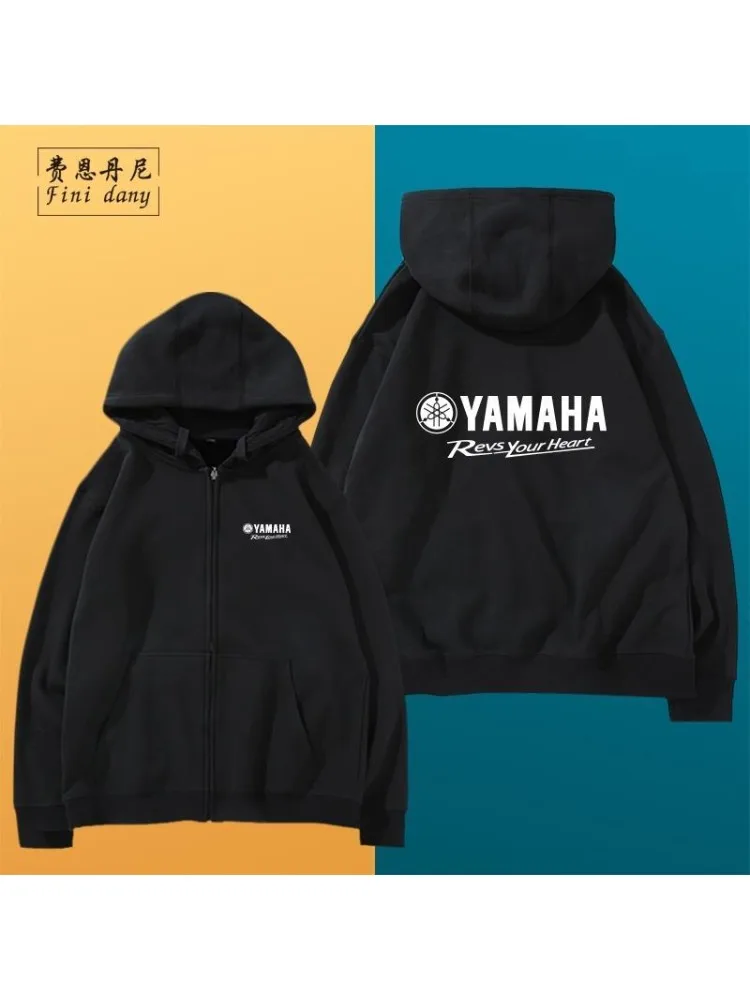 AliExpress Yamaha motorcycle hoodie men's hooded zipper hoodie jacket cycling clothes