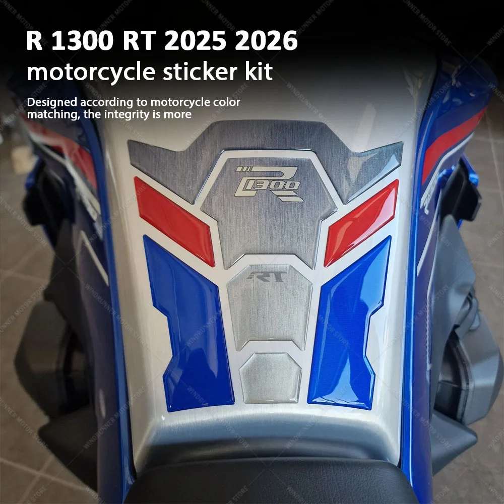 

Для R 1300 RT 2025 2026 3D наклейка на бак мотоцикла, наклейка на бензобак, устойчивая к царапинам защитная наклейка, полный комплект