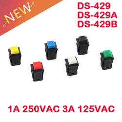 5PCS/2PCS Self-Lock / Momentary DS-430 DS 429A DS 429B Mini Push Button Pushbutton Switch OFF-ON 1A 250VAC 3A 125VAC