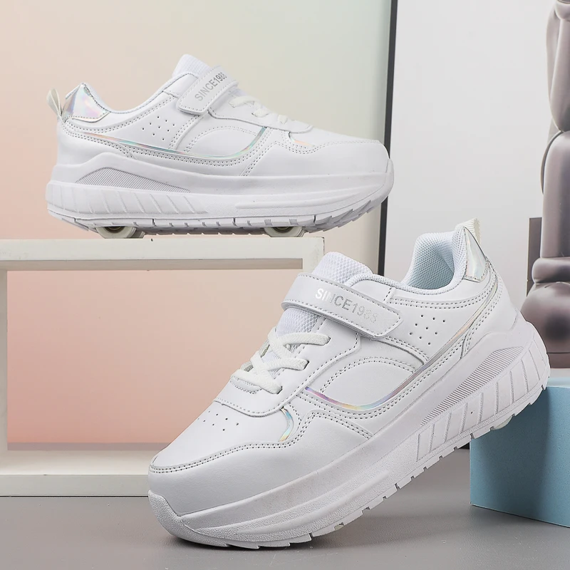 

Roller Skate Shoes Kids Autumn 2024 Children Fashion Casual Sports Toy Birthday Gift Games Boys 4 Wheels Sneakers Girls