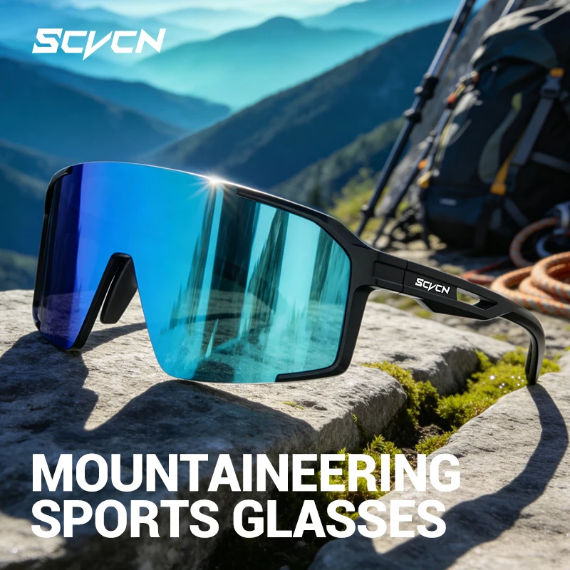 SCVCN UV400 Outdoor Sport Fishing Glasses Pickleball Sunglasses Driving Cycling Glasses Men Women Motorcycle Speed Eyeglasses
