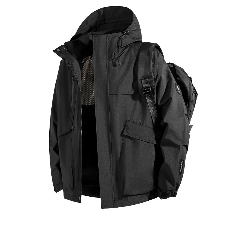 

Casual Trendy Brand Multi-pocket Tooling Outdoor Warm Riding Windproof and Rainproof Men's and Women's Couples' Models