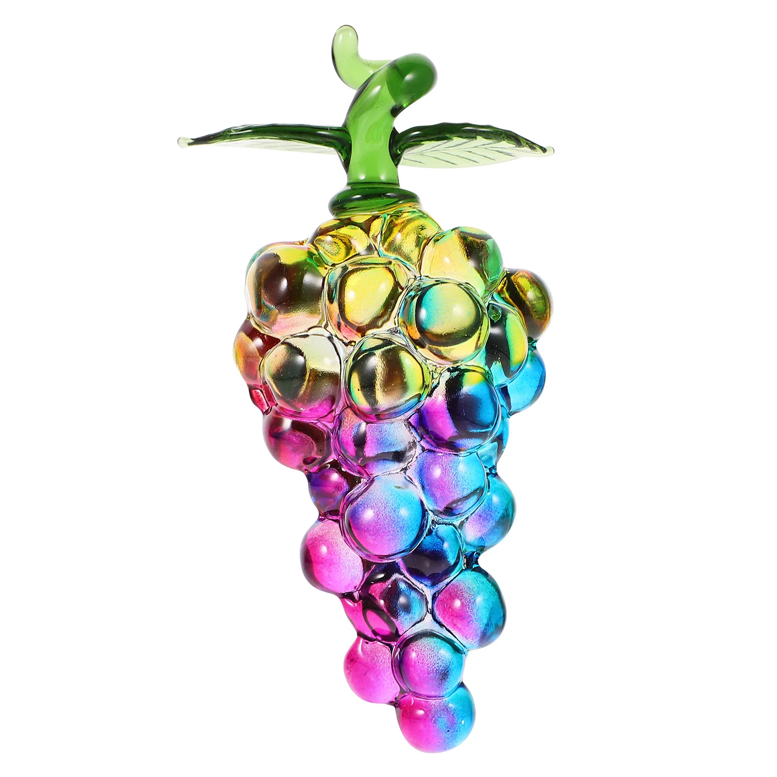 

Crystal Grape Ornament Detailed Crystal Craft Decorative Fruit Tabletop Ornament Home Desktop Decoration Home Fruit Figurines