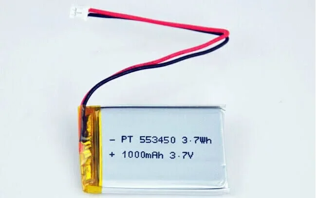 Polymeer-lithiumbatterij, 3,7 V-recorder, MP3-kaart, luidspreker, oplaadbare audiobatterij 553450   Oplaadbare Li-ion cel