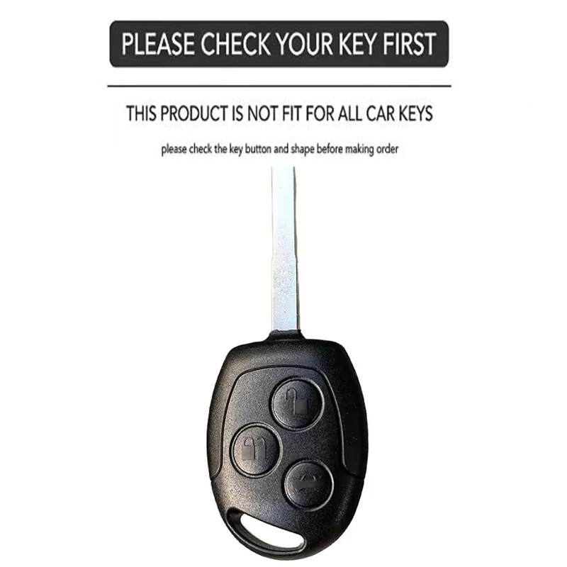 Silicone Car Key Case Keychain Remote Key Cover for Ford Fiesta Mk7 Mk5 Mk6 Mondeo Focus 2 Mk2 Transit Ka Fusion C-MAX S-MAX