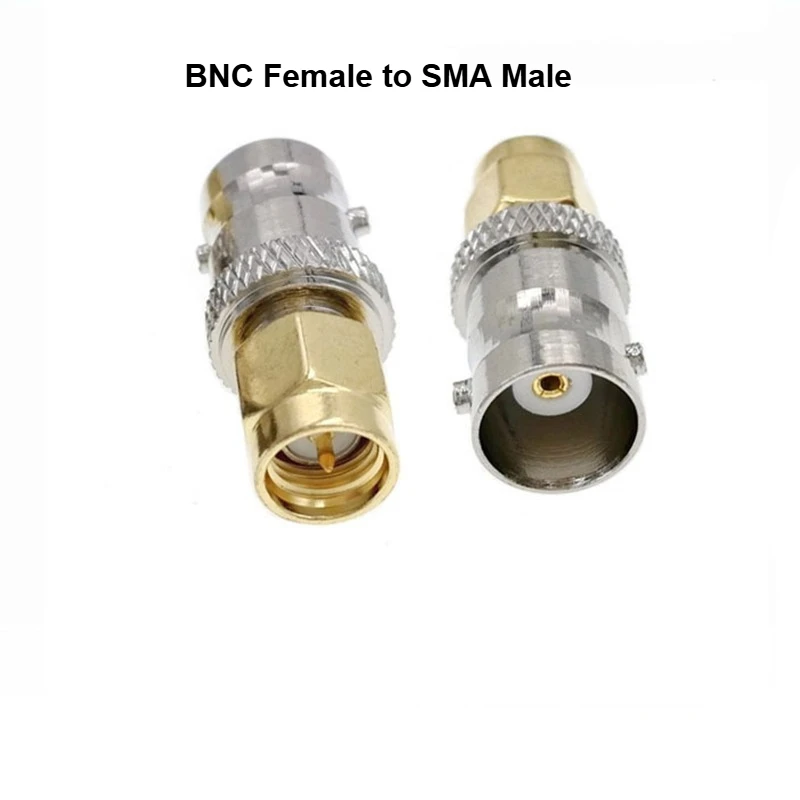 

2PCS SMA Male Female To BNC Male Female Adapter for Wireless LAN Devices Coaxial Cable WiFi Interphone Conversion Head