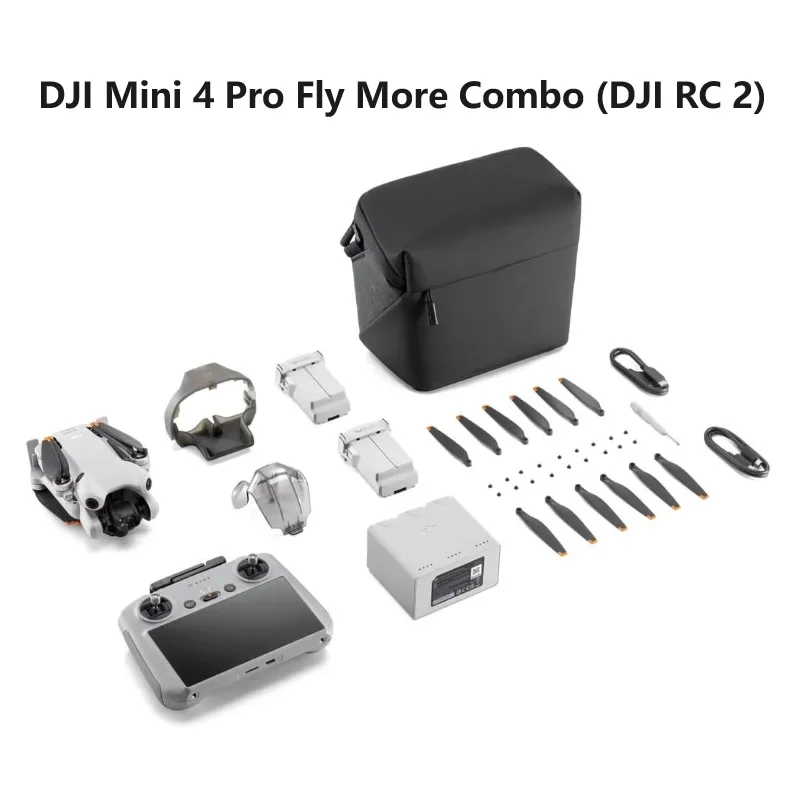 2025 100% طائرة DJI Mini 4 Pro الأصلية بدون طيار Fly More Combo تحت 249g 4K/60fps HDR True Vertical Shooting ActiveTrack 360 °