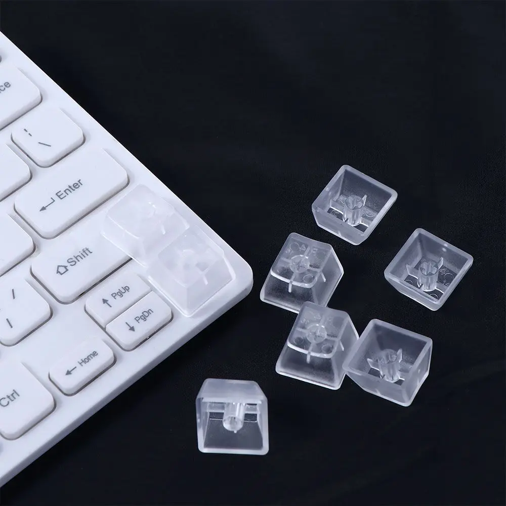 High Quality Office Matte Cherry Switches ABS 10Pcs Backlit Keycaps Cherry Gateron Transparent Mechanical keyboard Keycaps