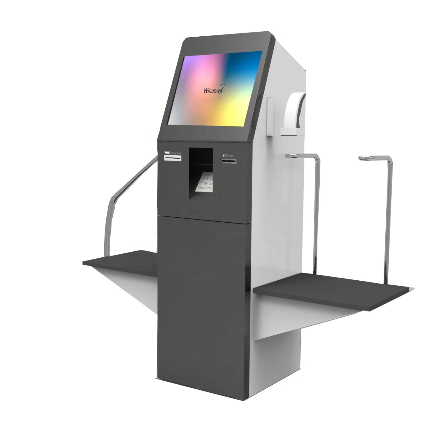 32 Inch Self Service Check-in Check-out Machine Freestanding Touch Screen Self-service Payment Kiosk