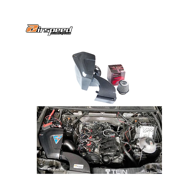 

Airspeed Brand Light Weight and High Strength 100% Dry Carbon Fiber Cold Air Intake System for AUDI Q5 B9