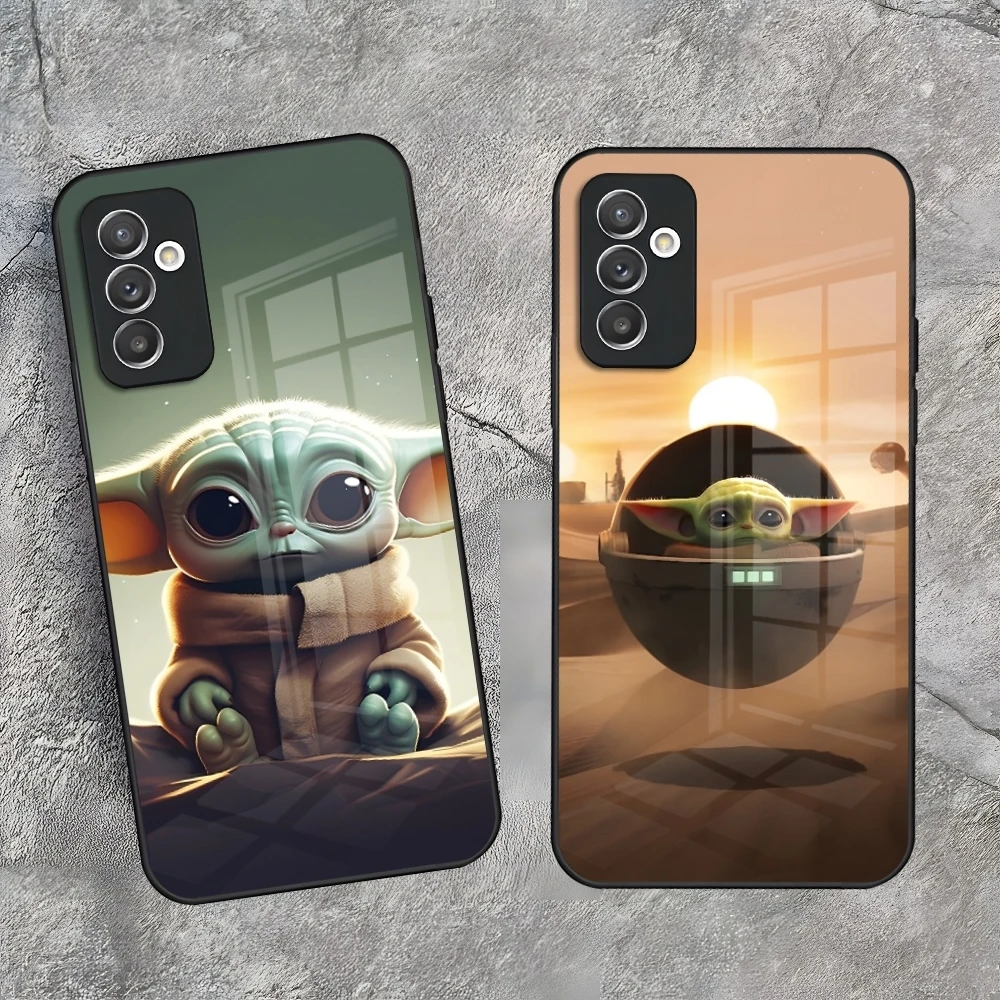 Shell Mandalorian Yoda Baby Handyhülle für Samsung Galaxy S26 S25 S24 S21 S20 S23 S22 FE Edge Plus Ultra Glasabdeckung